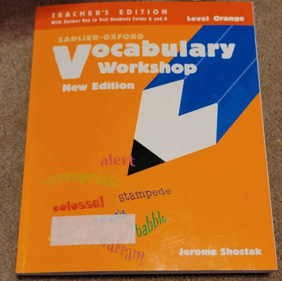 Vocabulary Workshop Student & Teacher books No writing on pages Sadlier-Oxford - Picture 3 of 4